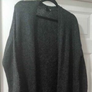 H&M Long Grey Cardigan, Size Medium